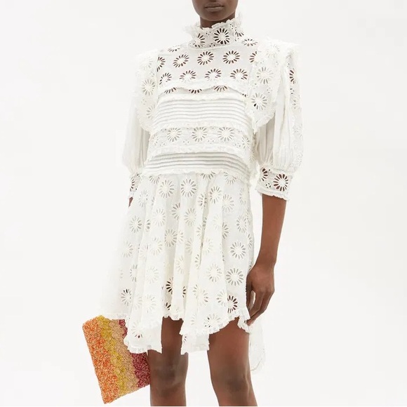 Isabel Marant Dresses & Skirts - Isabel Marant Dysart silk blend broderie anglaise dress in off white